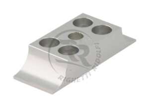 Engine mount clamp, Light type 28x92mm, Aluminium anodized