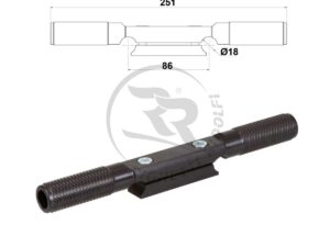 FEET SUPPORT ALUMINIUM, BLACK ANODIZED