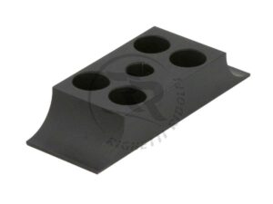 Engine mount clamp, Light type 28x92mm, Black anodized